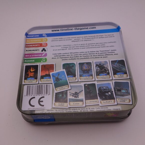 Timeline Inventions Game in French with Tin - Picture 3 of 15